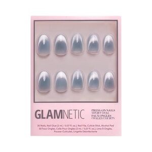 🎀3/$25🎀 GLAMNETIC Unicorn Tears Short Oval Press-On Nails